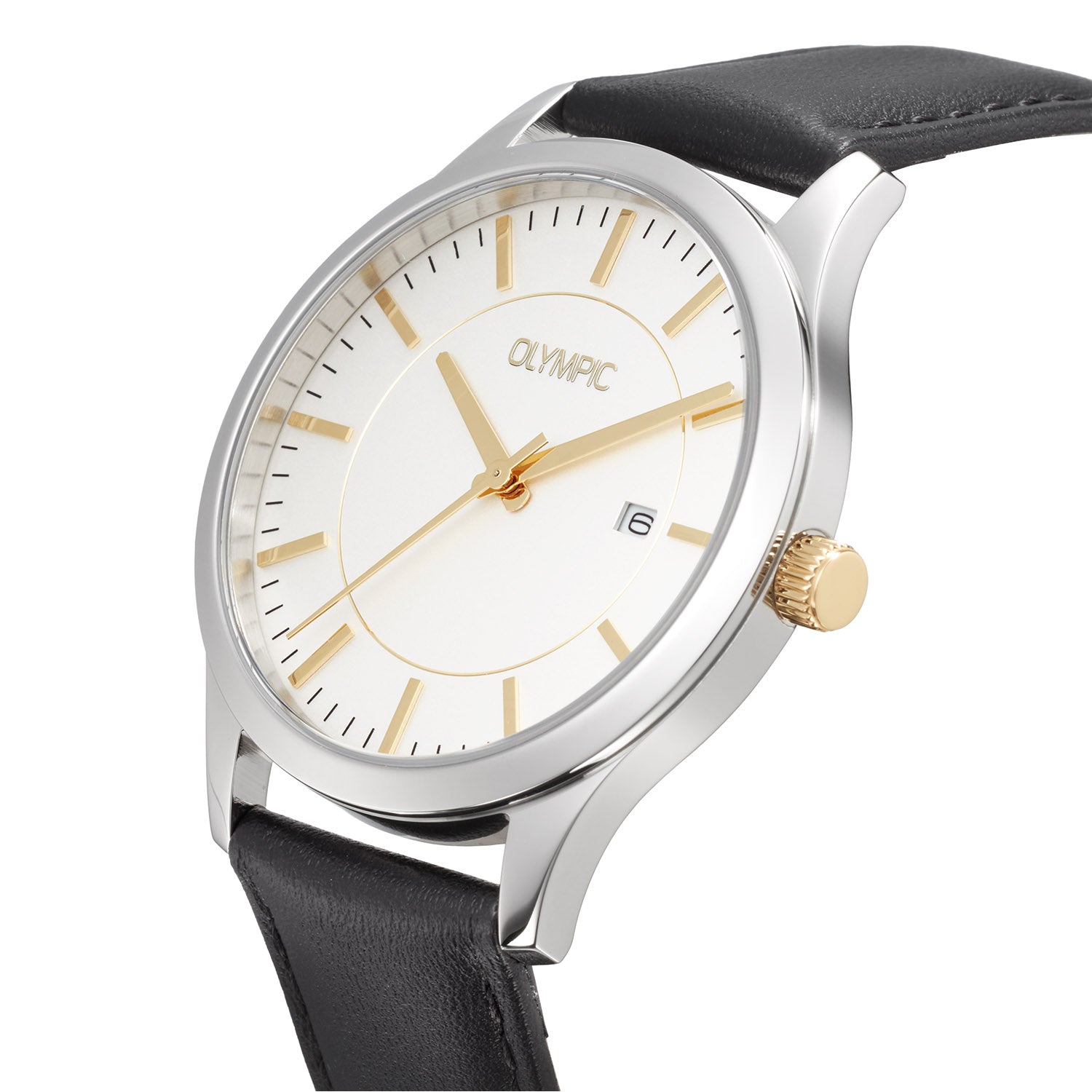 Olympic OL80HSL002B Damian Horloge Heren Staal 40mm