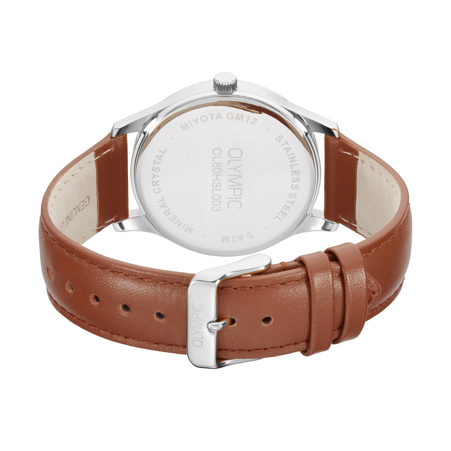Olympic OL80HSL003 Damian Horloge Heren Staal 40mm