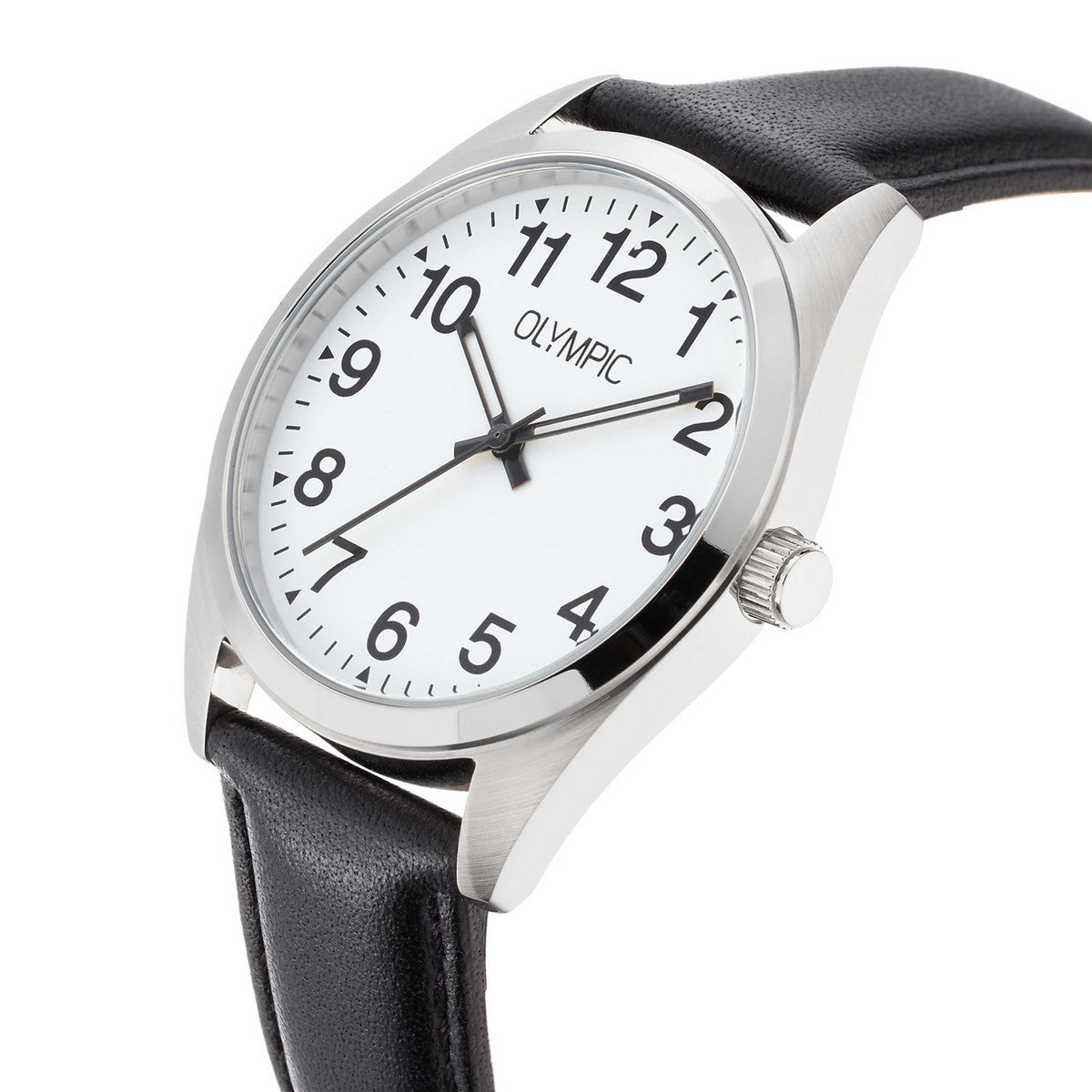 Olympic Horloge leer wit - OL89HSL061