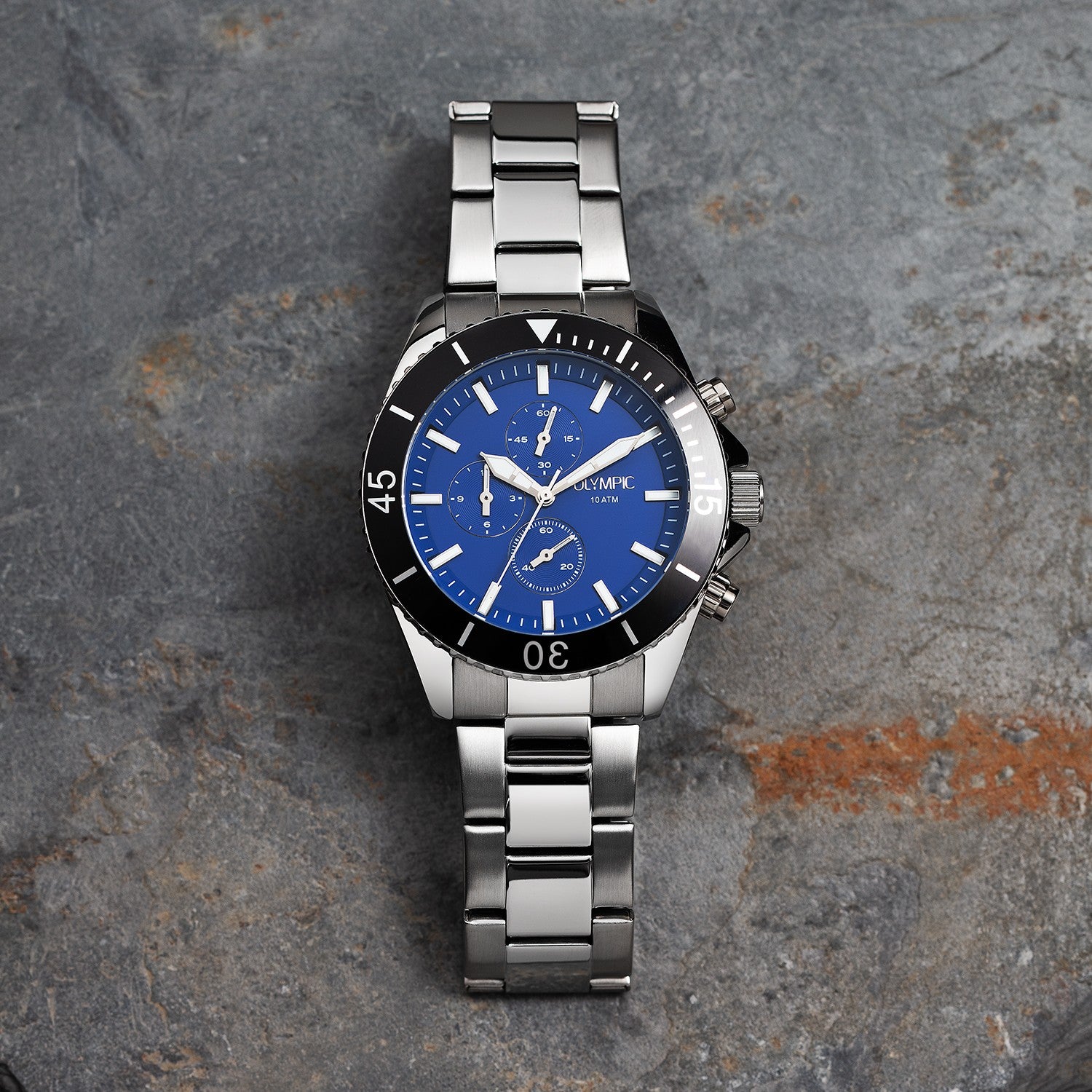 Olympic OL89HSS058 Paul Horloge Heren Staal 43mm