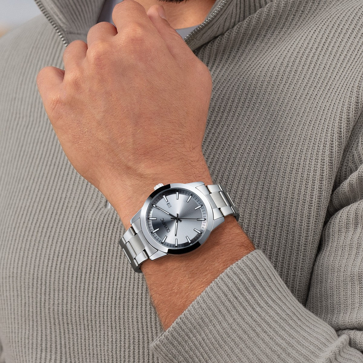 Olympic OL90HSS001 Frank Horloge Staal 42mm - PansiteNederland.nl