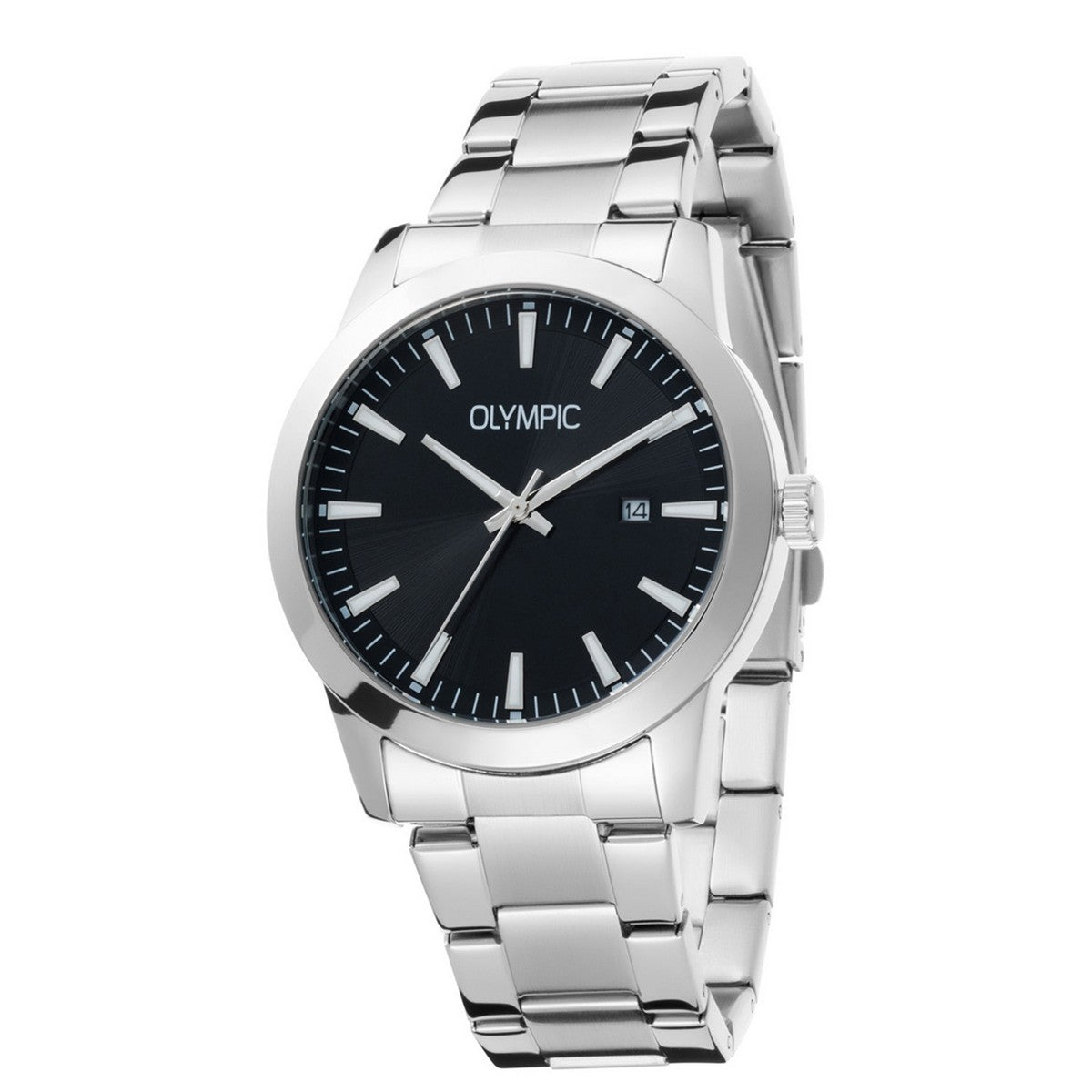 Olympic OL90HSS002 Frank heren horloge Staal - 42mm - PansiteNederland.nl