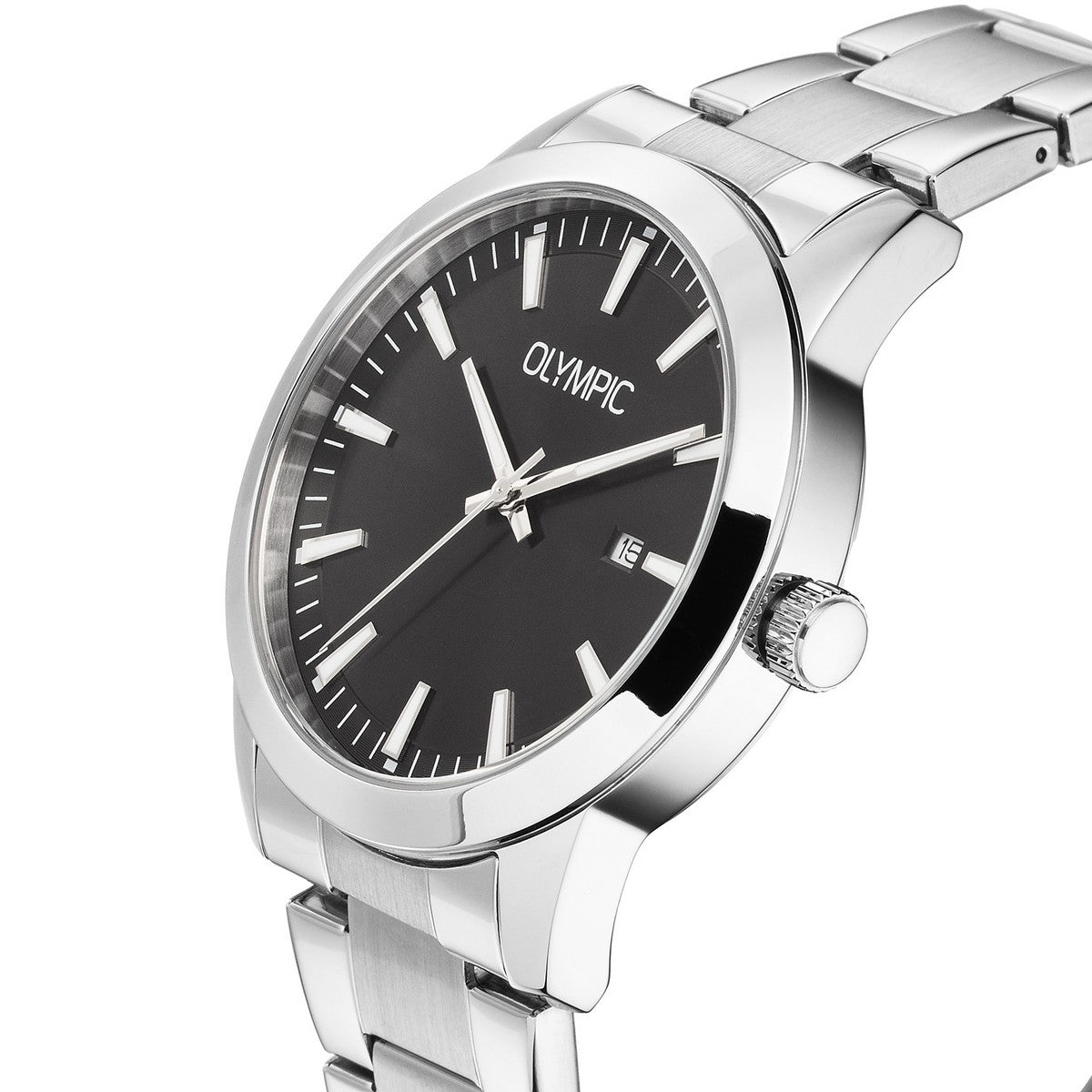 Olympic OL90HSS002 Frank heren horloge Staal - 42mm - PansiteNederland.nl