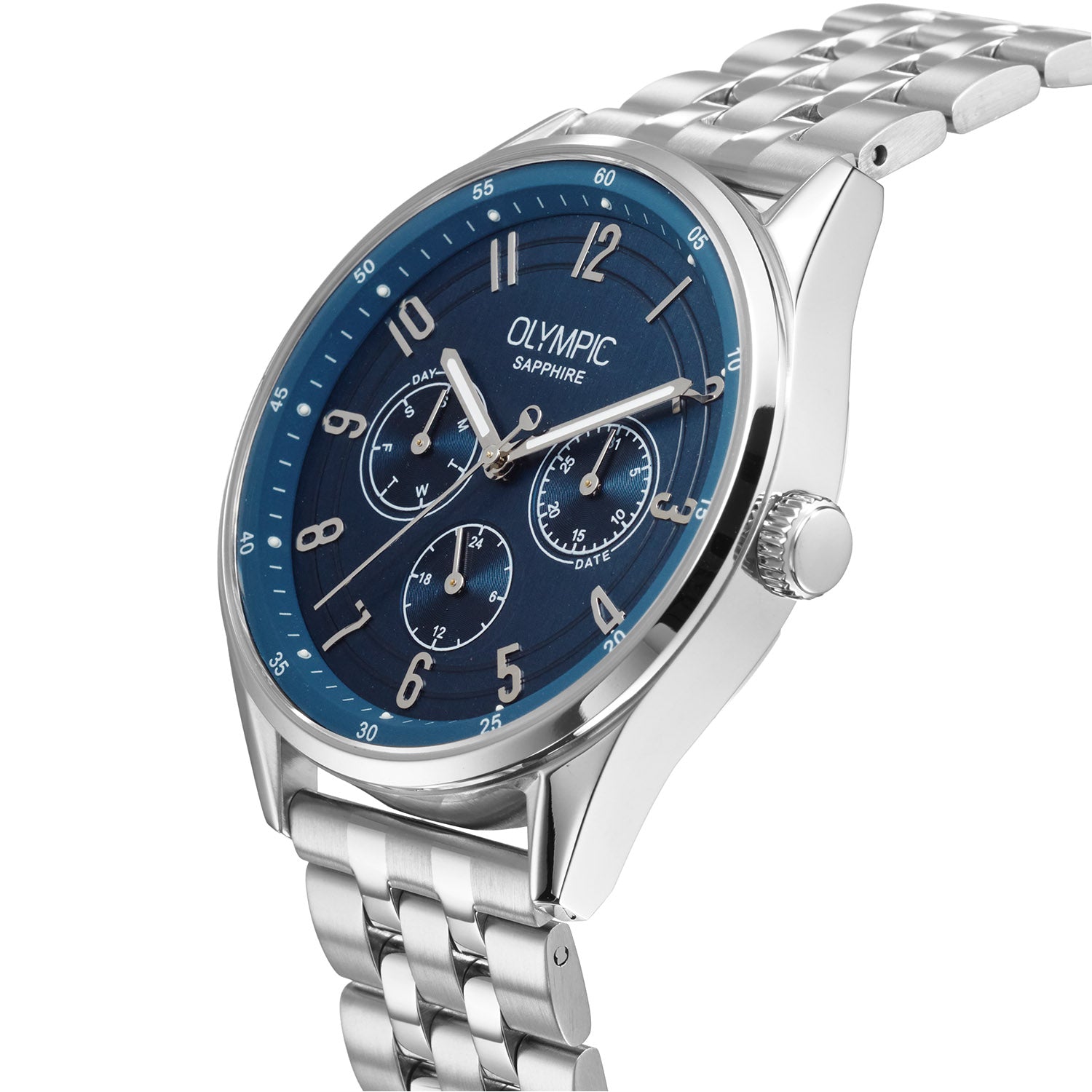 Olympic OL90HSS003 Daily Classic Horloge Heren Staal 40mm