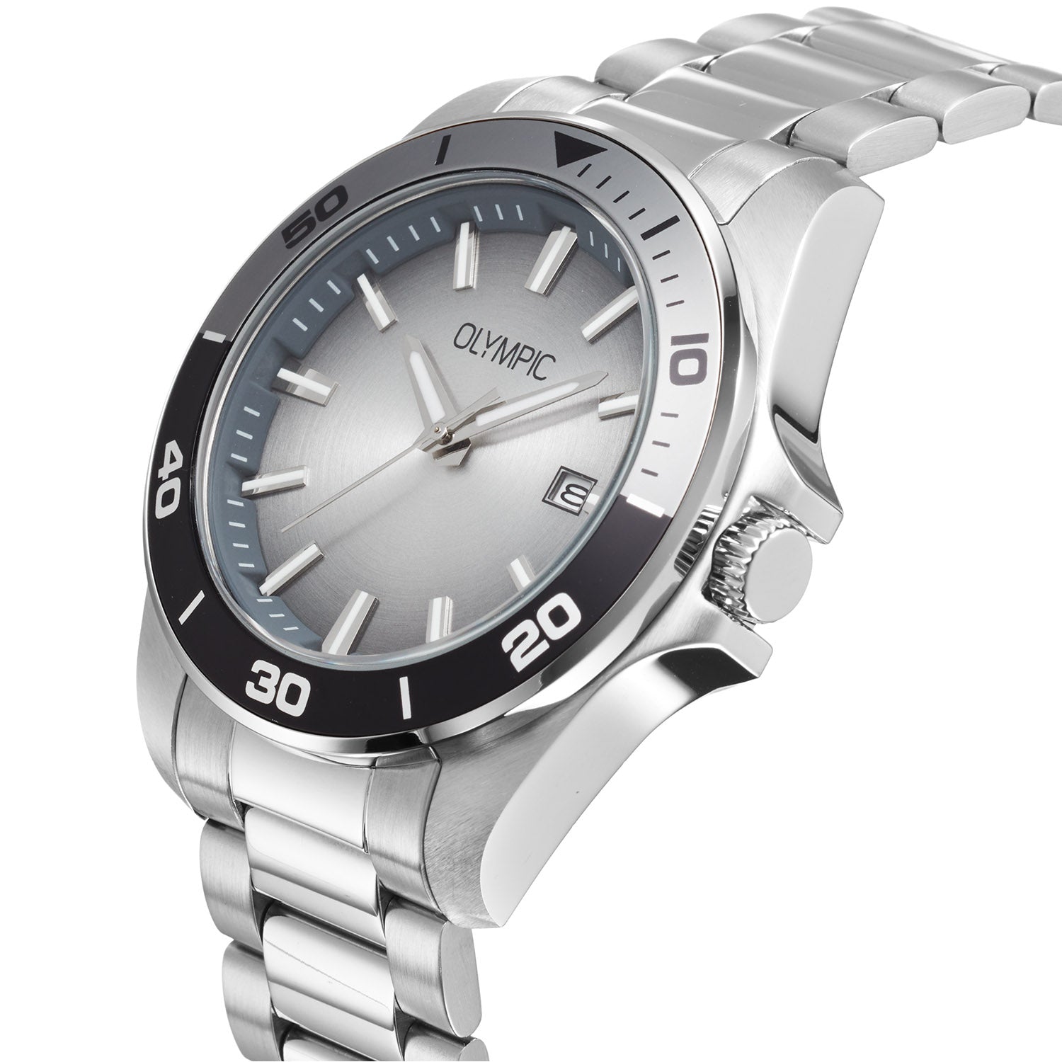 Olympic OL90HSS004 Wout Horloge Heren Staal 40mm