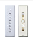 Rosefield horloge OVWDSG-OV17 The Oval White MOP Half-Moon Steel Duotone - PansiteNederland.nl