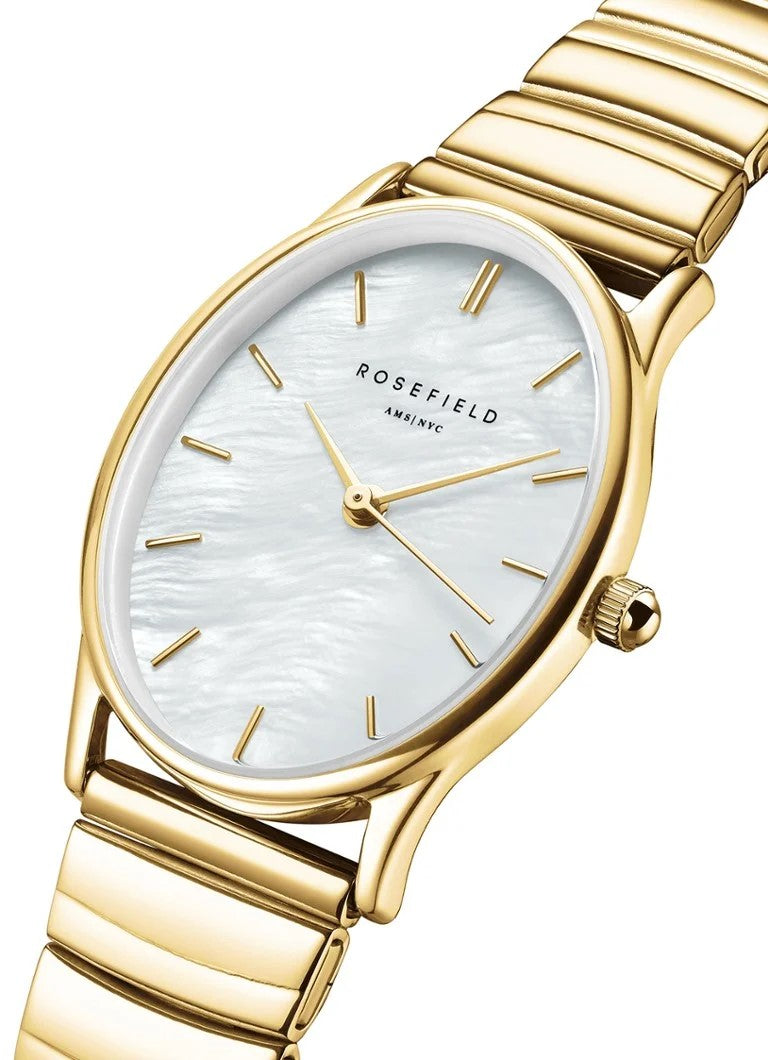 Rosefield Dameshorloge OVWGSG-OV16 Goudkleurig 24x29mm
