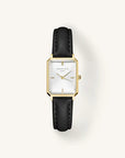 Rosefield horloge OWBLG-O84 Octagon XS White Black Leather Gold - PansiteNederland.nl