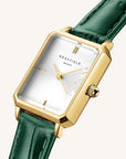 Rosefield horloge OWGLG-O86 Octagon XS White Emerald Leather Gold - PansiteNederland.nl