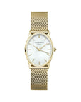 Rosefield horloge OWGMG-OV10 The Oval White MOP Mesh Gold - PansiteNederland.nl