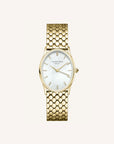 Rosefield horloge OWGSG-OV01 The Oval White MOP Steel Gold