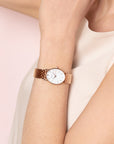 Rosefield horloge OWGSR-OV02 The Oval White MOP Steel Rose Gold - PansiteNederland.nl