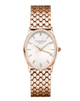 Rosefield horloge OWGSR-OV02 The Oval White MOP Steel Rose Gold - PansiteNederland.nl