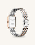 Rosefield horloge OWRSR-O64 Octagon XS White Sunray Steel Duotone Silver Rose gold - PansiteNederland.nl