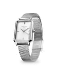 Rosefield horloge OWSMS-O74 The Octagon XS Mesh White Silver
