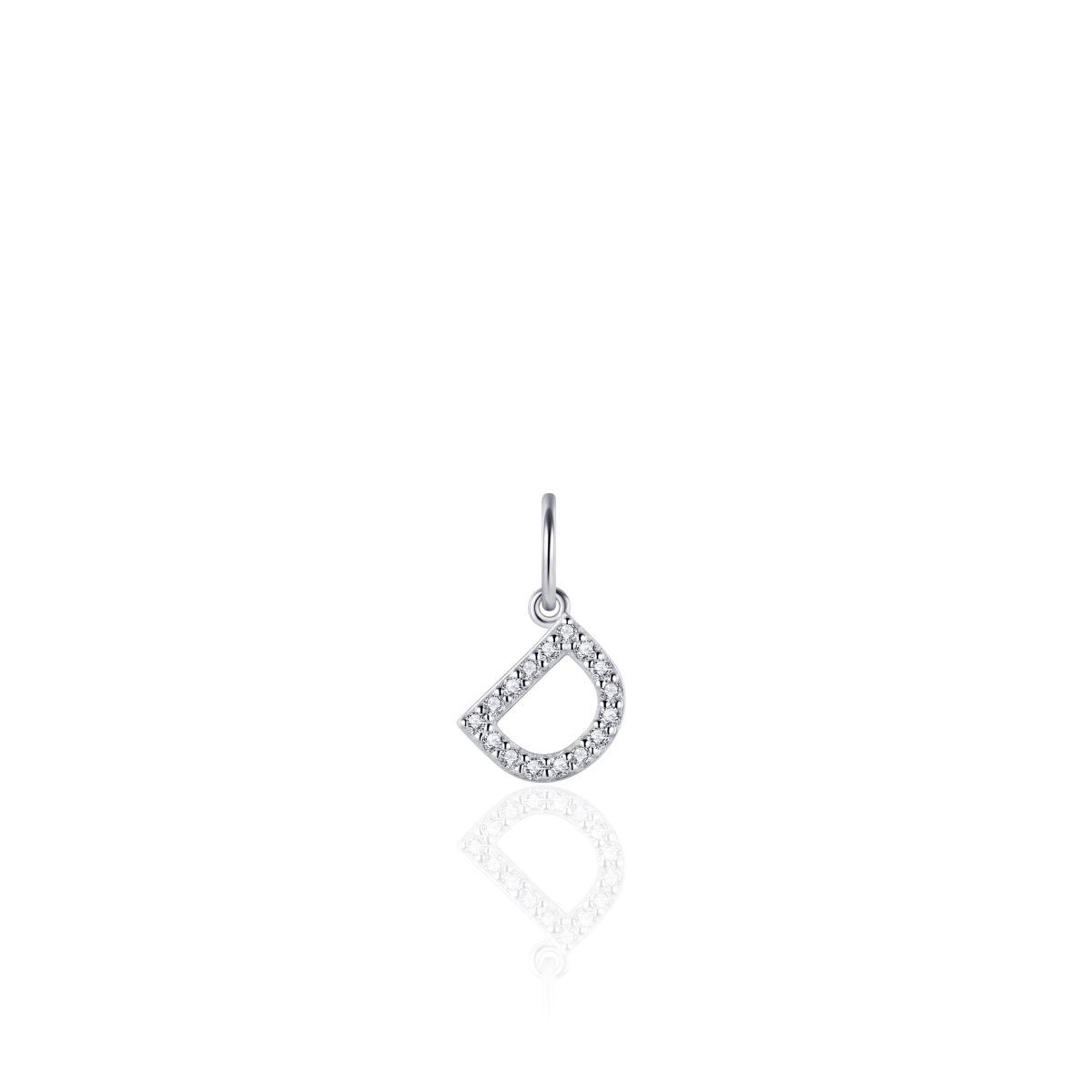 Gisser Hanger Zilver Gerhodineerd Zirkonia Wit – P1080/D