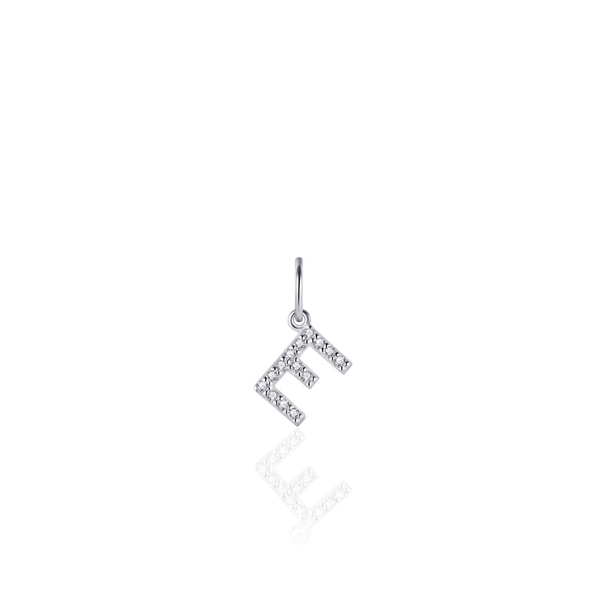 Gisser Hanger Zilver Gerhodineerd Zirkonia Wit – P1080/E