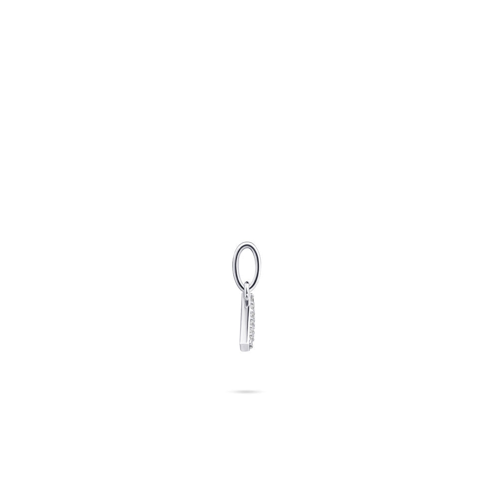 Gisser Hanger Zilver Gerhodineerd Zirkonia Wit – P1080/F – foto 3