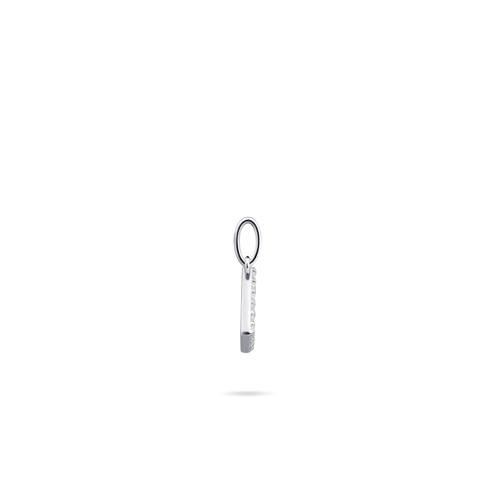 Gisser Hanger Zilver Gerhodineerd Zirkonia Wit – P1080/L – foto 3