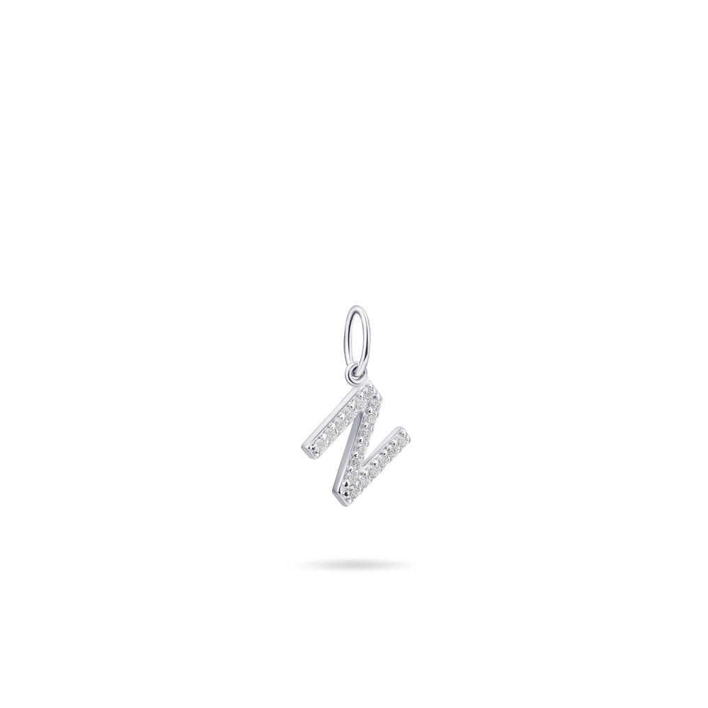 Gisser Hanger Zilver Gerhodineerd Zirkonia Wit – P1080/N – foto 2