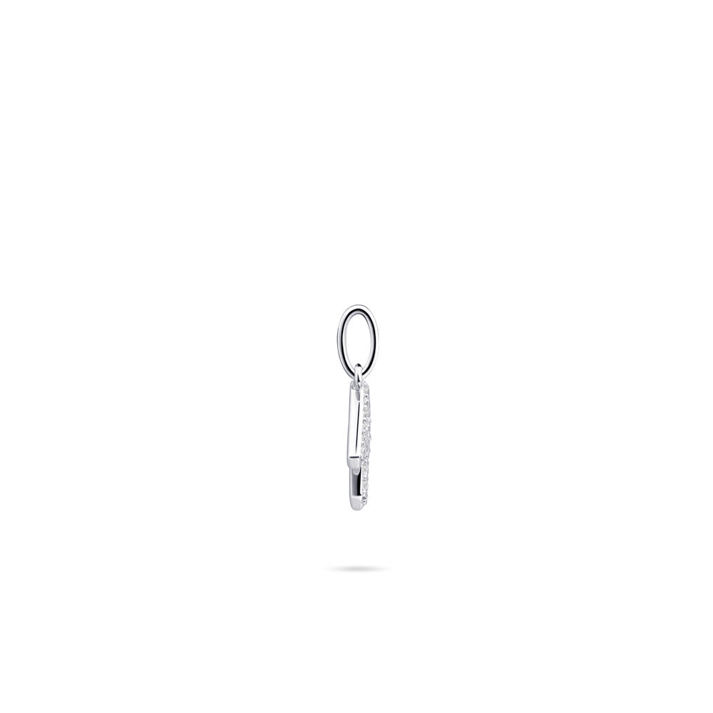Gisser Hanger Zilver Gerhodineerd Zirkonia Wit – P1080/R – foto 3