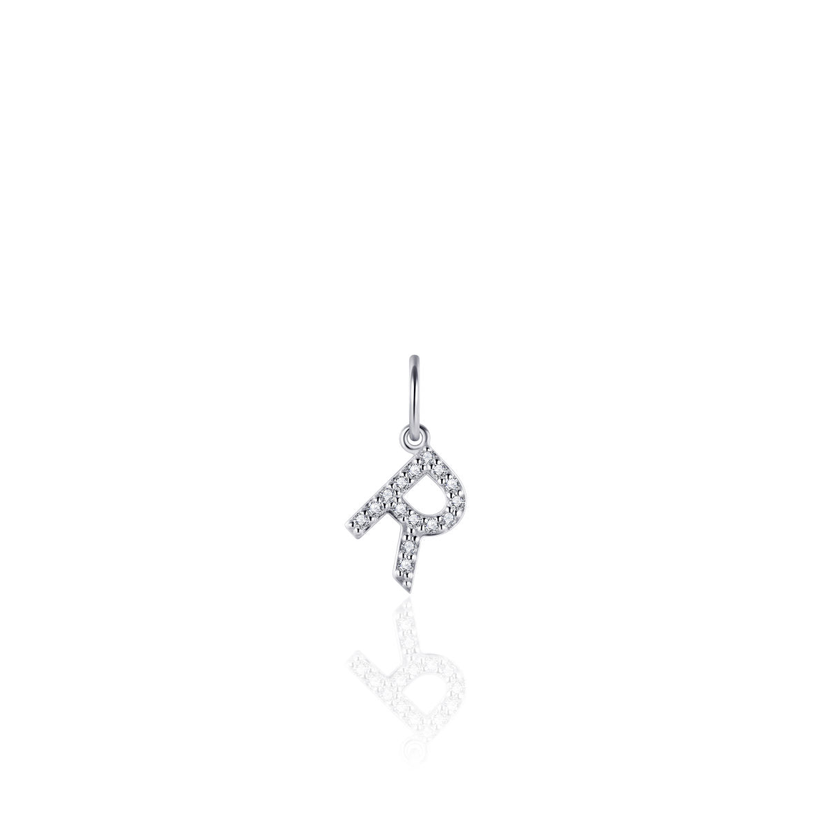 Gisser Hanger Zilver Gerhodineerd Zirkonia Wit – P1080/R