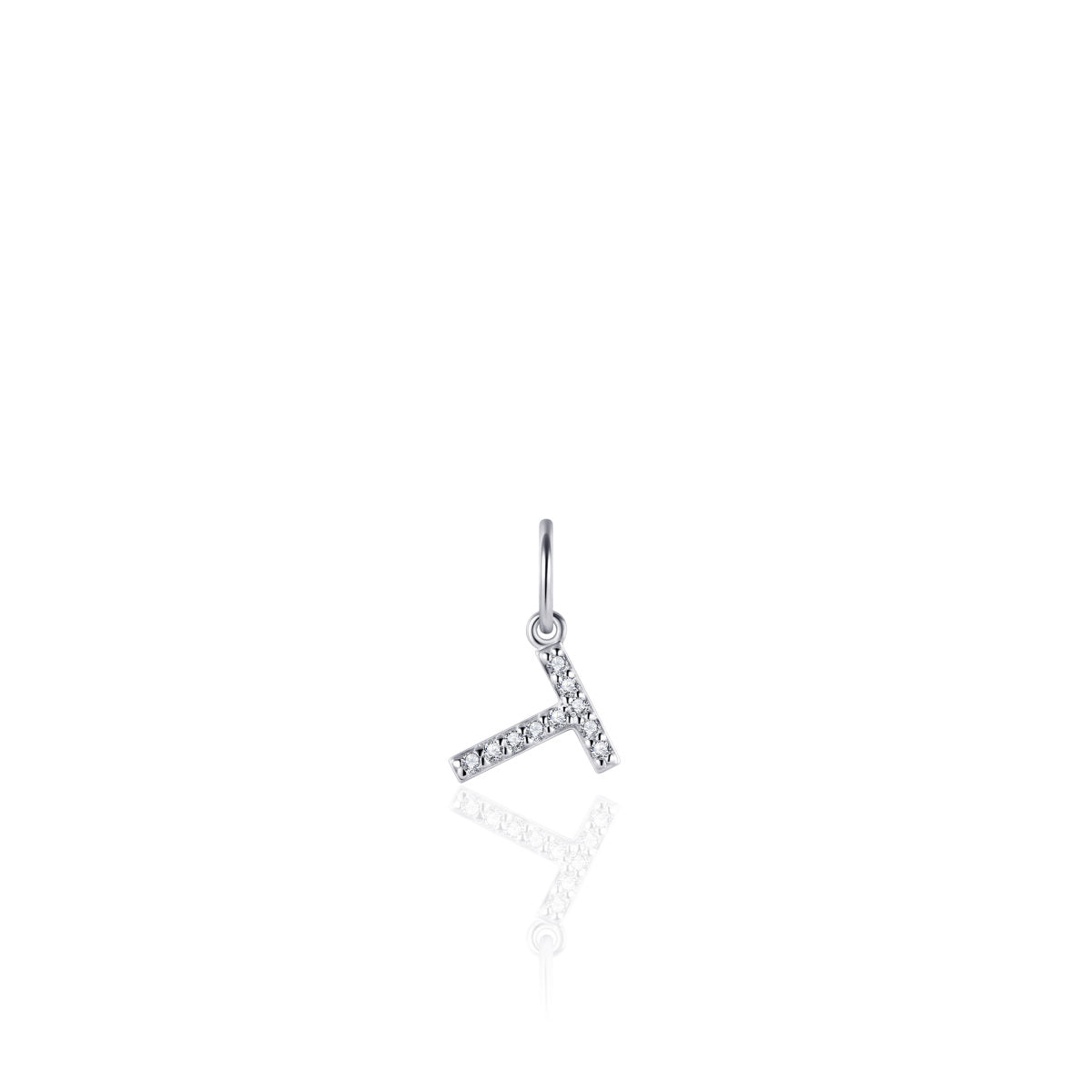 Gisser Hanger Zilver Gerhodineerd Zirkonia Wit – P1080/T
