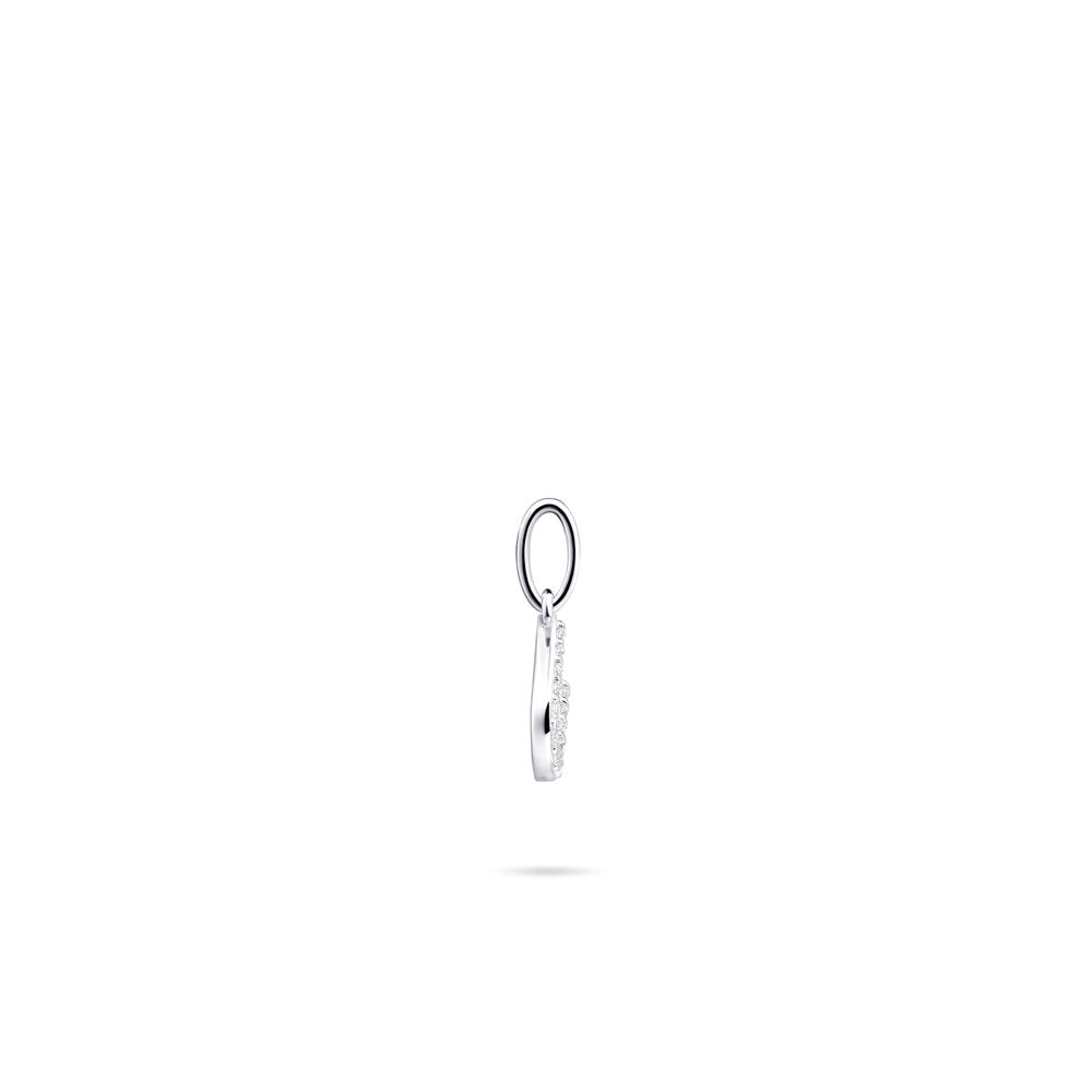 Gisser Hanger Zilver Gerhodineerd Zirkonia Wit – P1080/U – foto 3