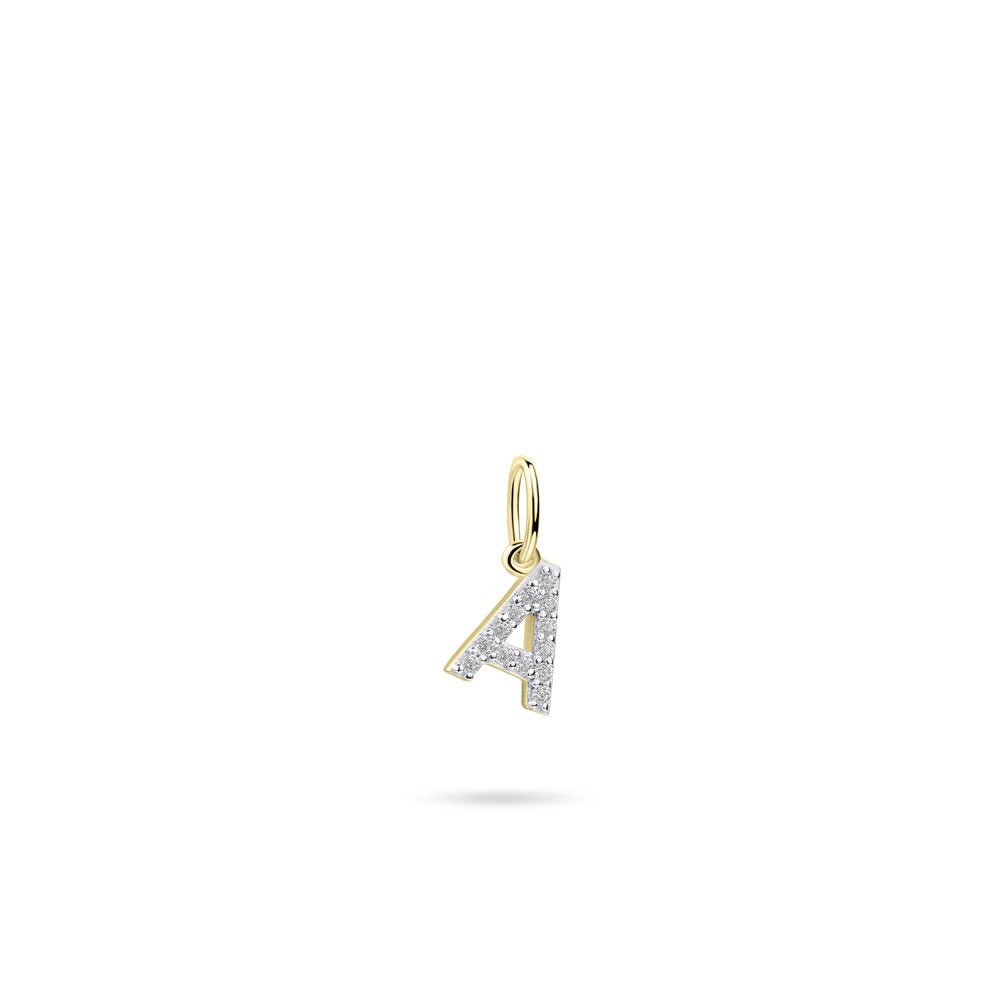 Gisser Hanger Zilver Geel Verguld Zirkonia Wit – P1080Y/A – foto 2
