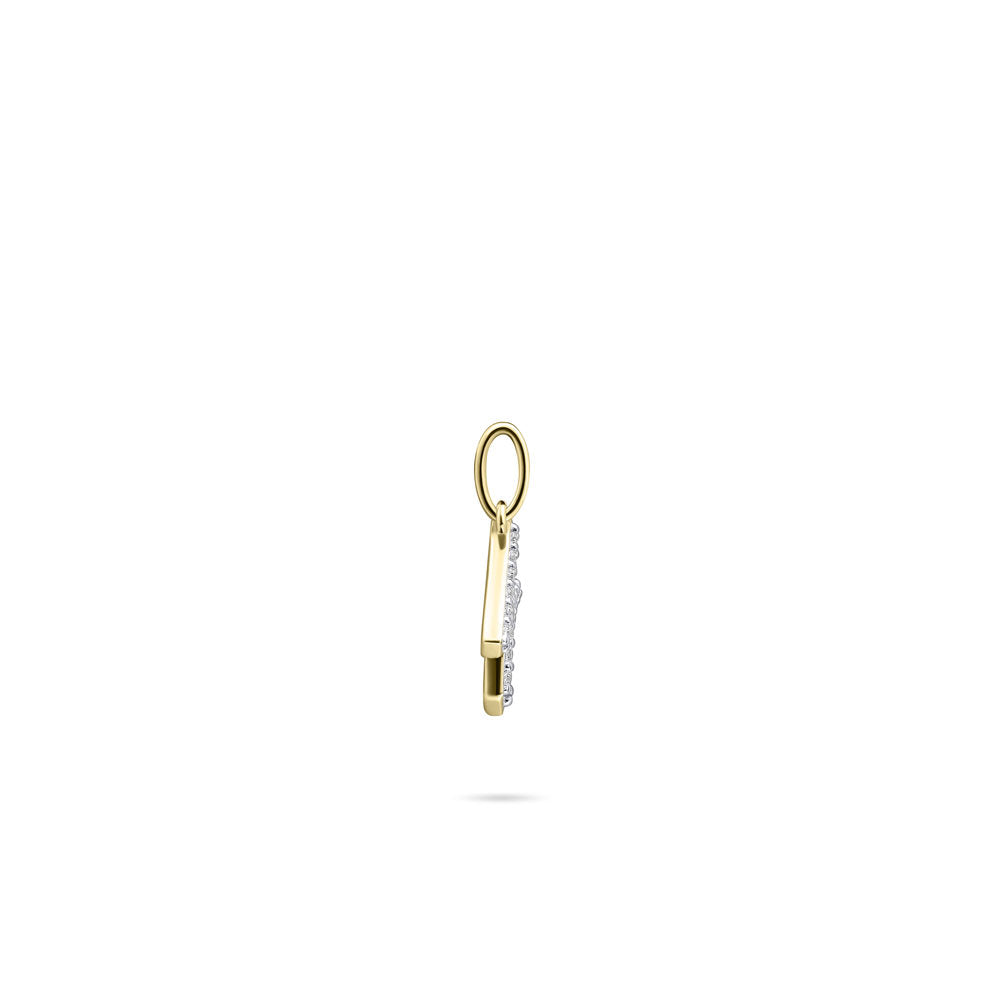 Gisser Hanger Zilver Geel Verguld Zirkonia Wit – P1080Y/K – foto 3