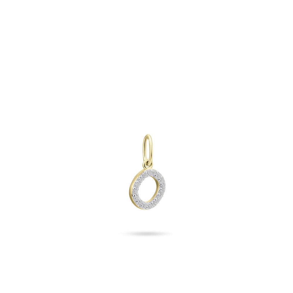 Gisser Hanger Zilver Geel Verguld Zirkonia Wit – P1080Y/O – foto 2