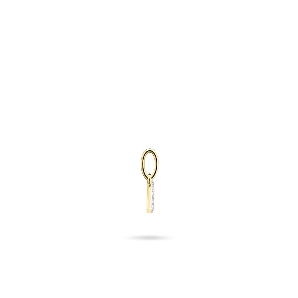 Gisser Hanger Zilver Geel Verguld Zirkonia Wit – P1080Y/P – foto 3