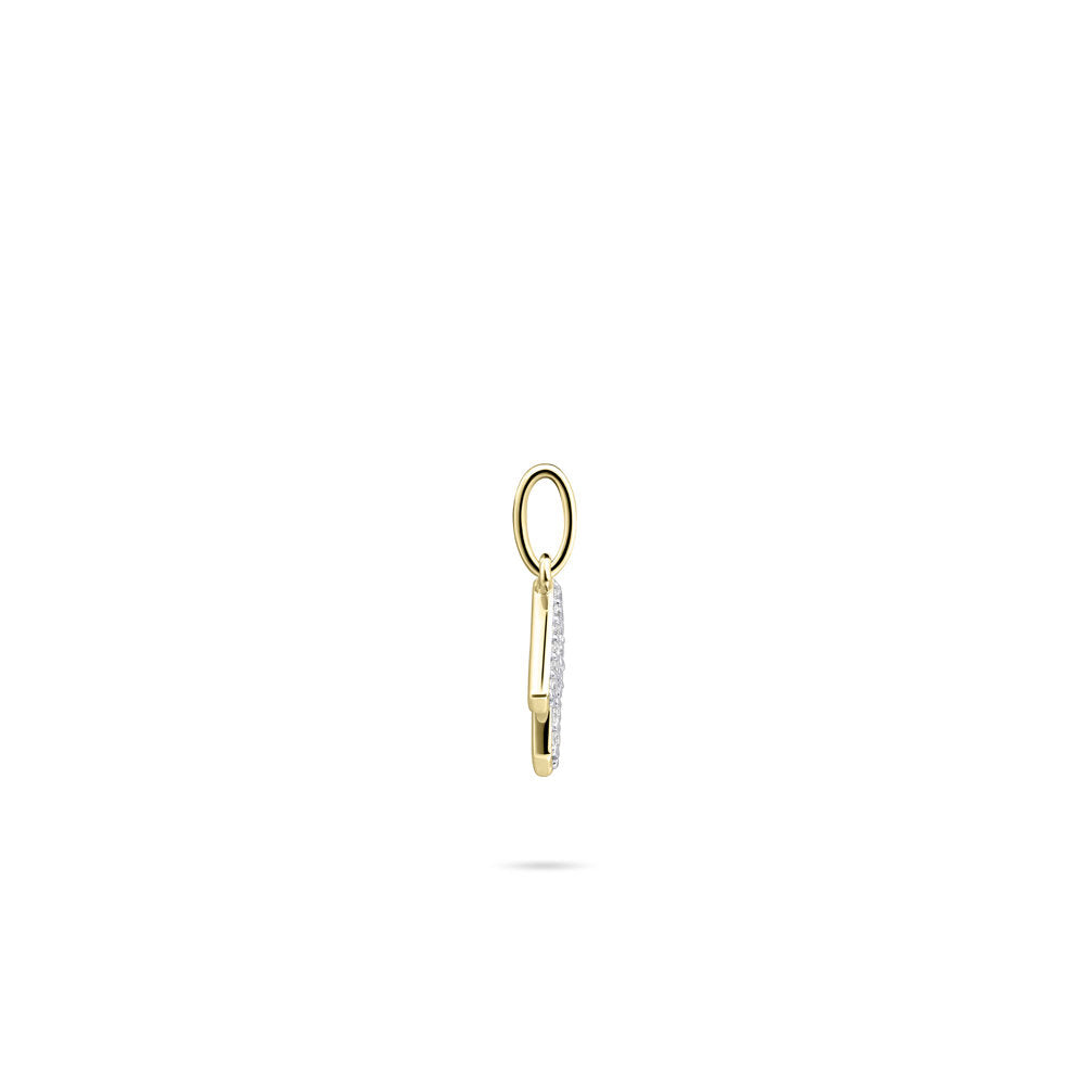 Gisser Hanger Zilver Geel Verguld Zirkonia Wit – P1080Y/R – foto 3