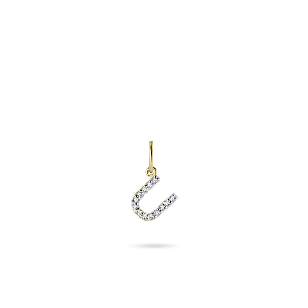 Gisser Hanger Zilver Geel Verguld Zirkonia Wit – P1080Y/U