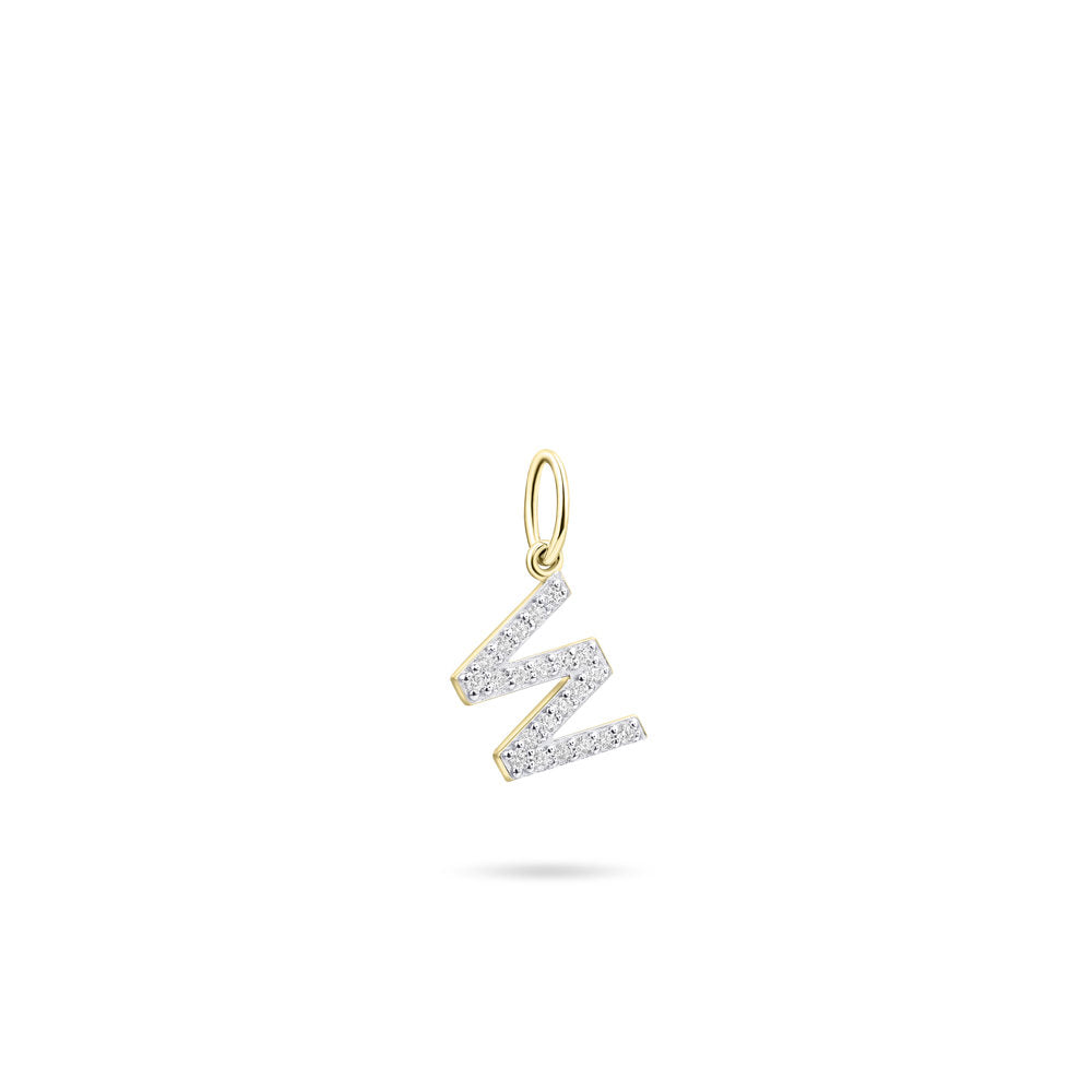 Gisser Hanger Zilver Geel Verguld Zirkonia Wit – P1080Y/W – foto 2