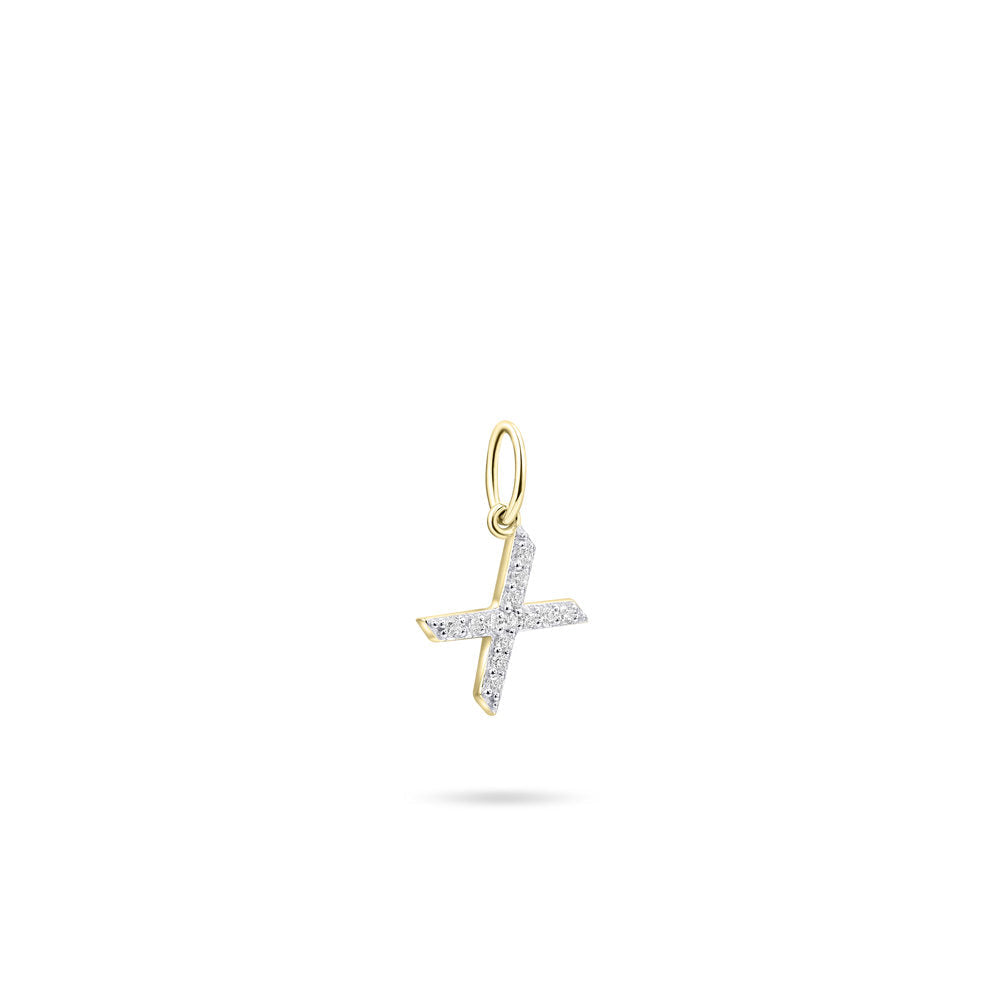Gisser Hanger Zilver Geel Verguld Zirkonia Wit – P1080Y/X – foto 2