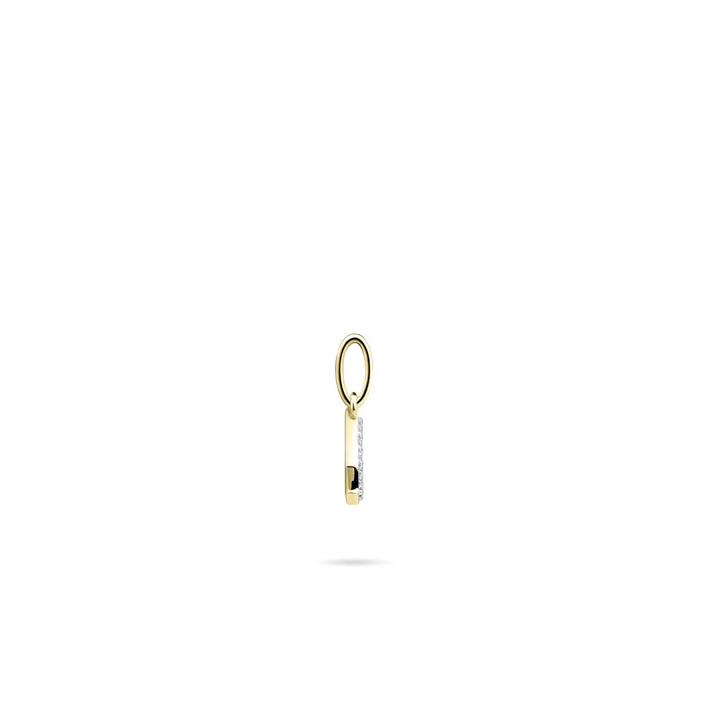 Gisser Hanger Zilver Geel Verguld Zirkonia Wit – P1080Y/Y – foto 3
