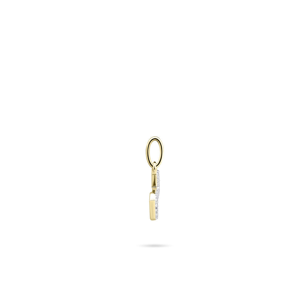 Gisser Hanger Zilver Geel Verguld Zirkonia Wit – P1080Y/Z – foto 3