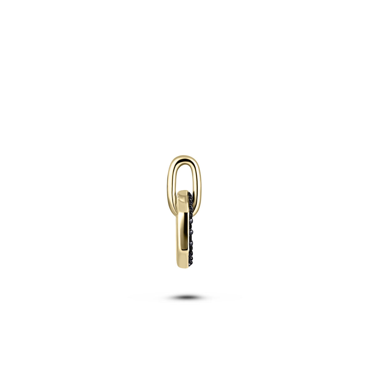 Gisser Hanger Zilver Geel Verguld Zirkonia Zwart – P1099YZ – foto 3