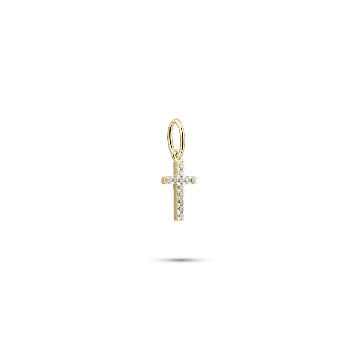 Gisser Hanger Zilver Geel Verguld Zirkonia Wit – P1102Y – foto 2