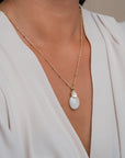 Sparkling Jewels - hanger: Medium Oval Moonstone - PENGEM54-MO - PansiteNederland.nl