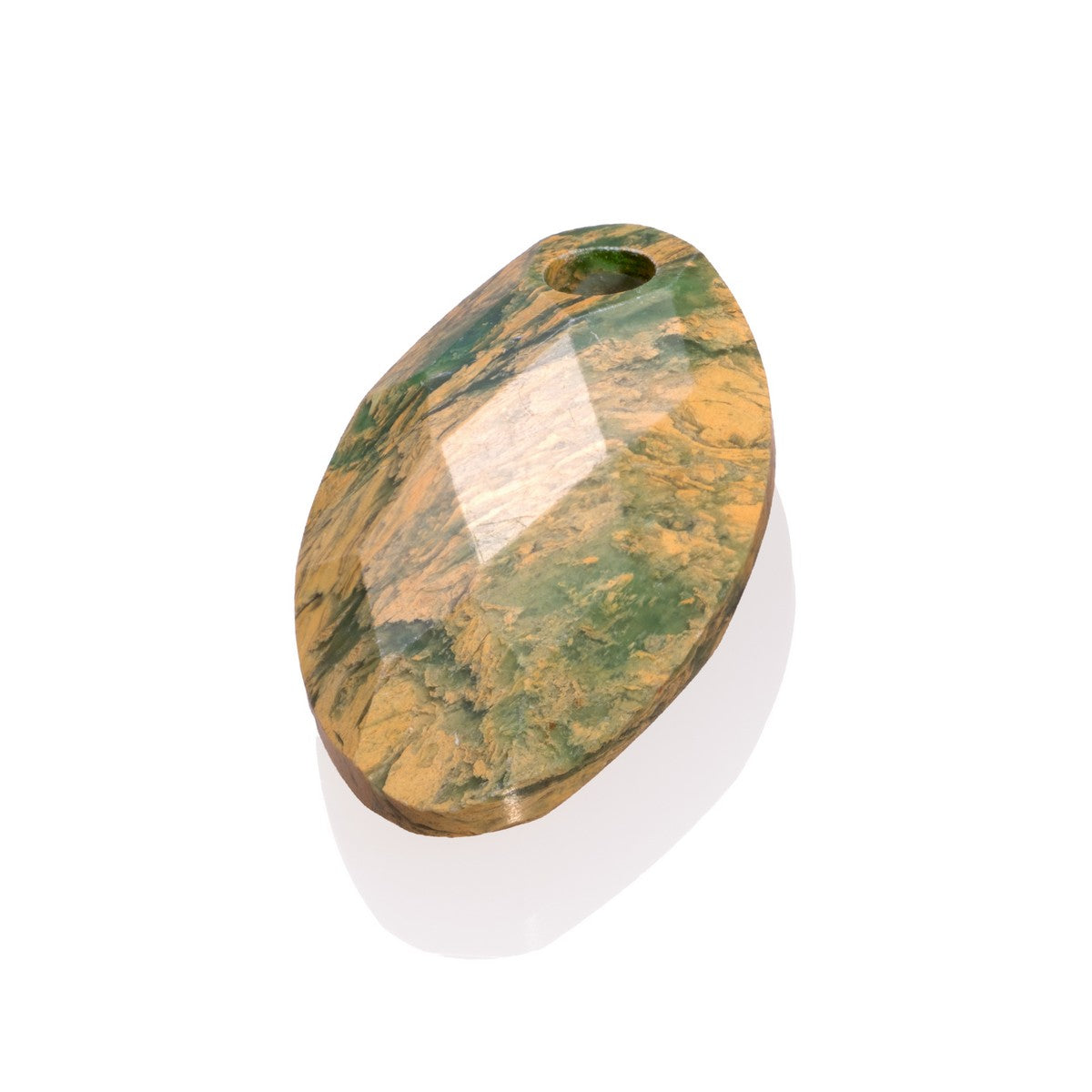 Sparkling Jewels Edelsteen Hanger Leaf Ya'an Green Gem Ya'an Green PENGEM55-FCT-S