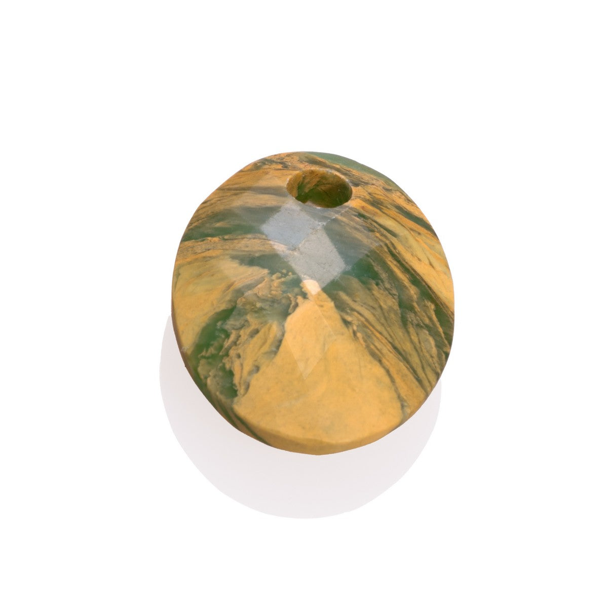 Sparkling Jewels Edelsteen Hanger Medium Oval Groene Jade PENGEM55-MO