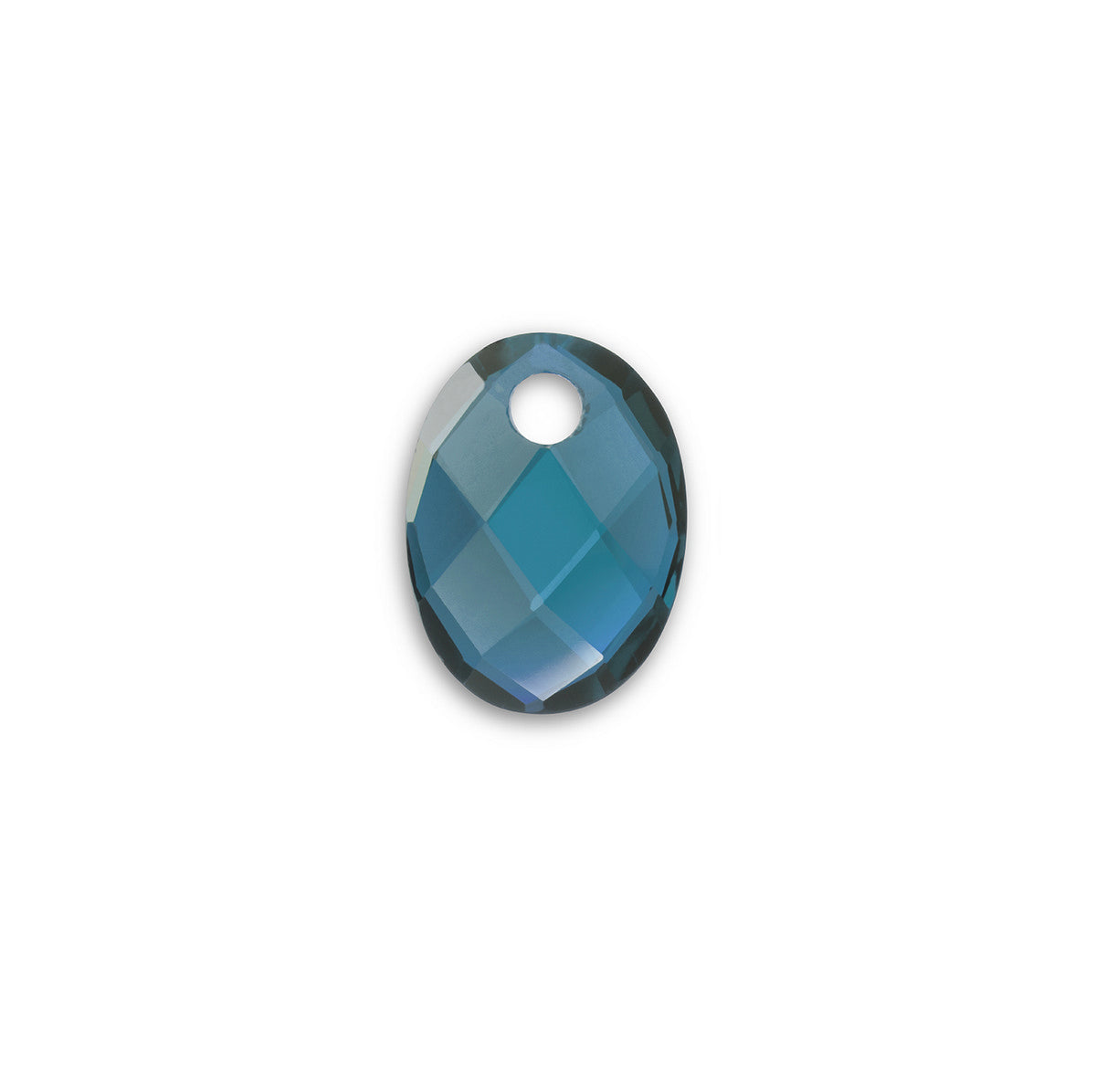 Sparkling Jewels Edelsteen Hanger Medium Oval - Ocean Kwarts PENGEM67-MO