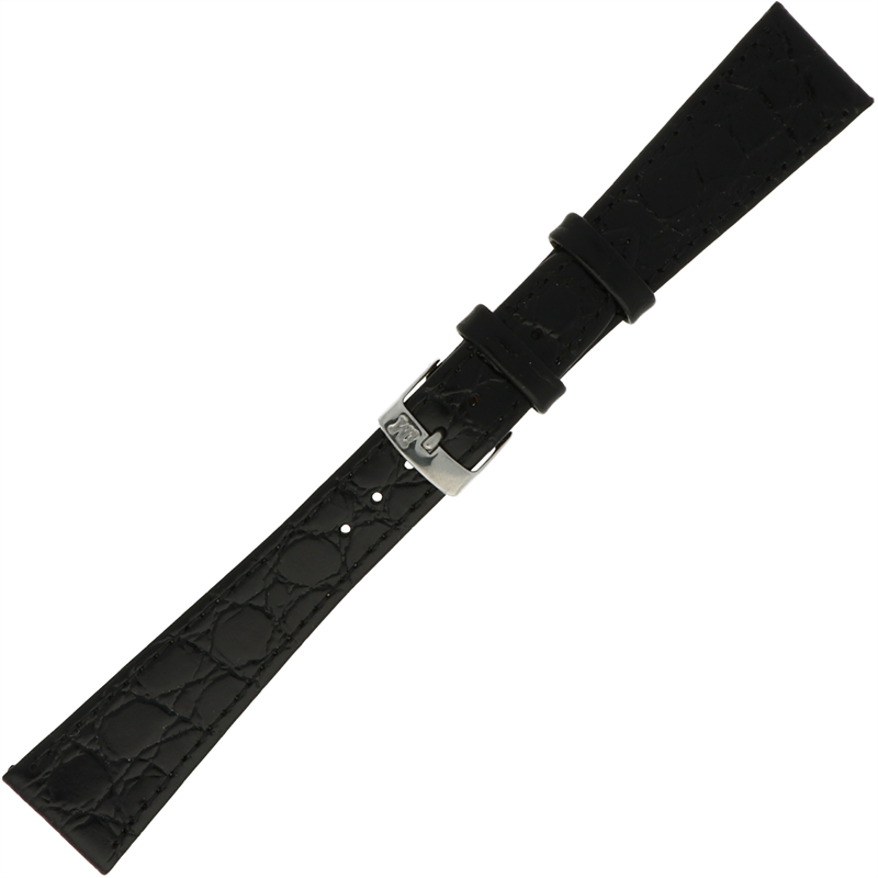 Morellato Basic Collection Horlogeband Leer Zwart Birmin