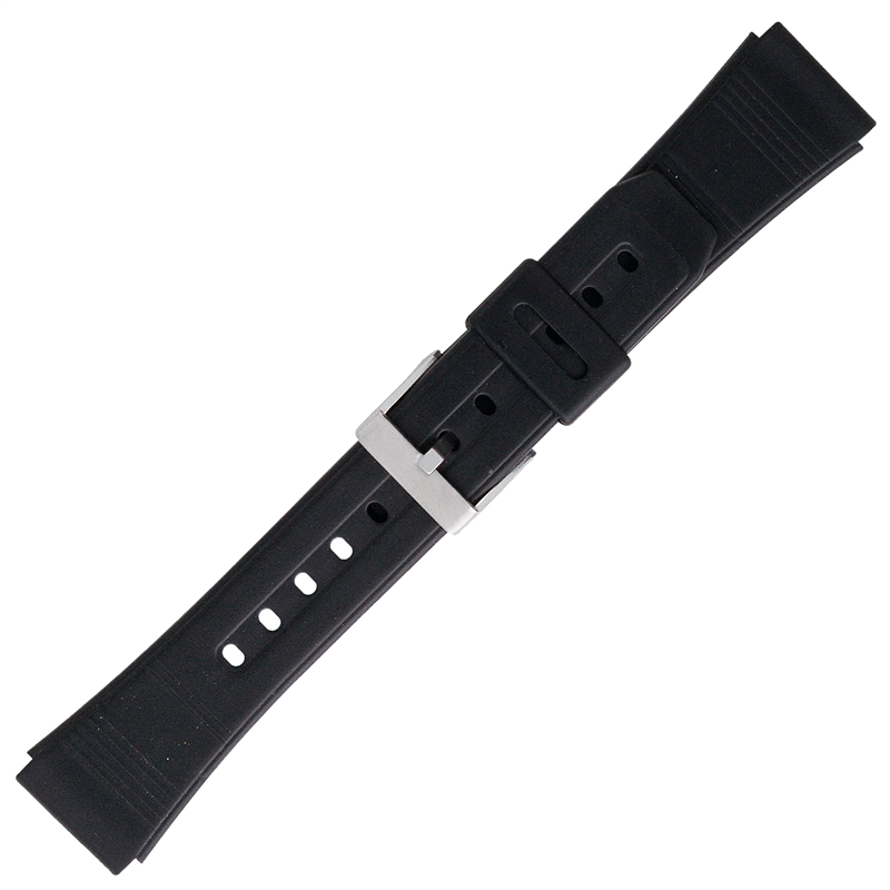 Morellato Rubber Collection Horlogeband Rubber Zwart Calibr