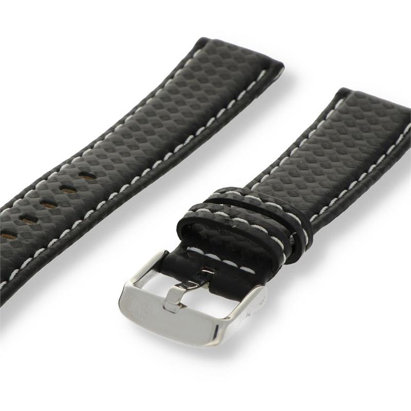 Morellato Sport Collection Horlogeband Leer Zwart Biking