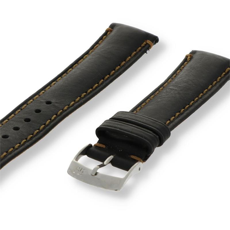 Morellato Manufatti Horlogeband Leer Zwart Derain