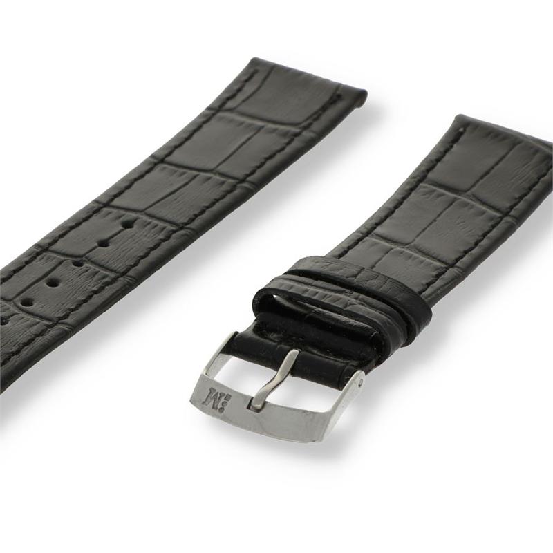 Morellato Basic Collection Horlogeband Leer Zwart Kajman