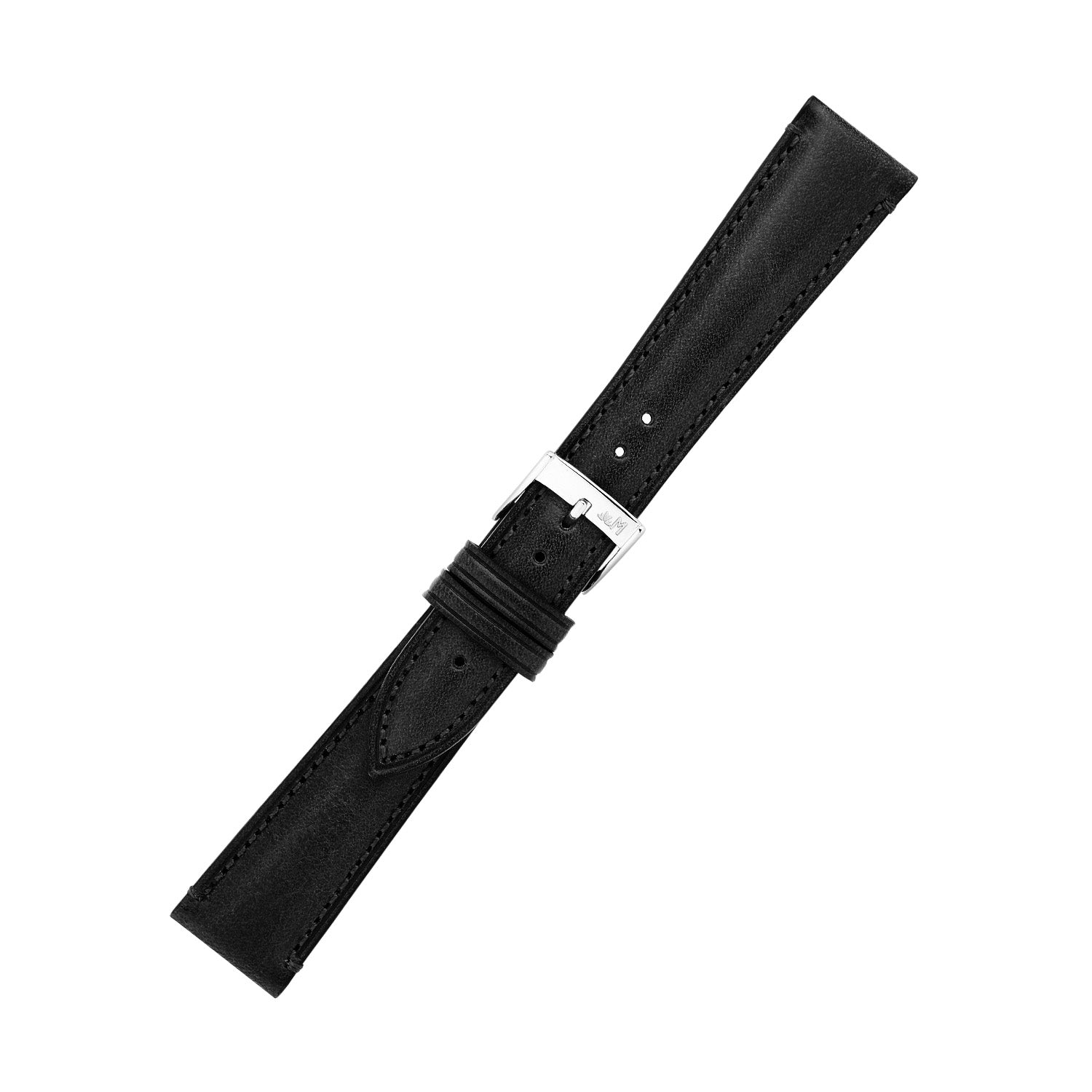 Morellato Reggiani Horlogeband Leer Zwart